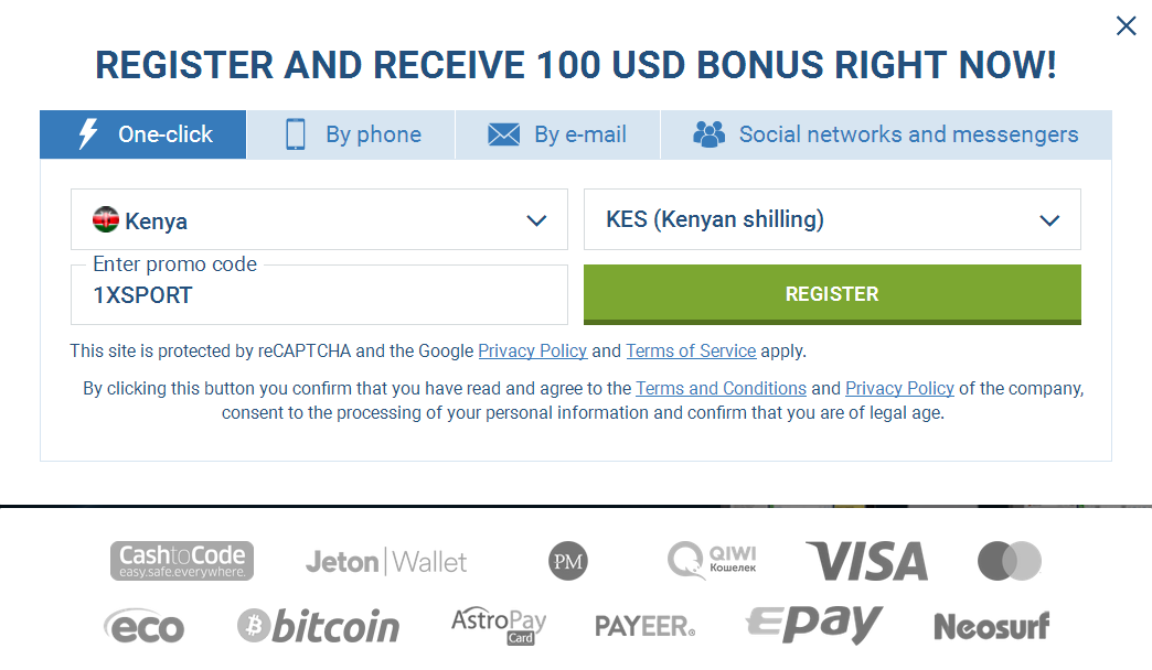 Kenya Signup Account